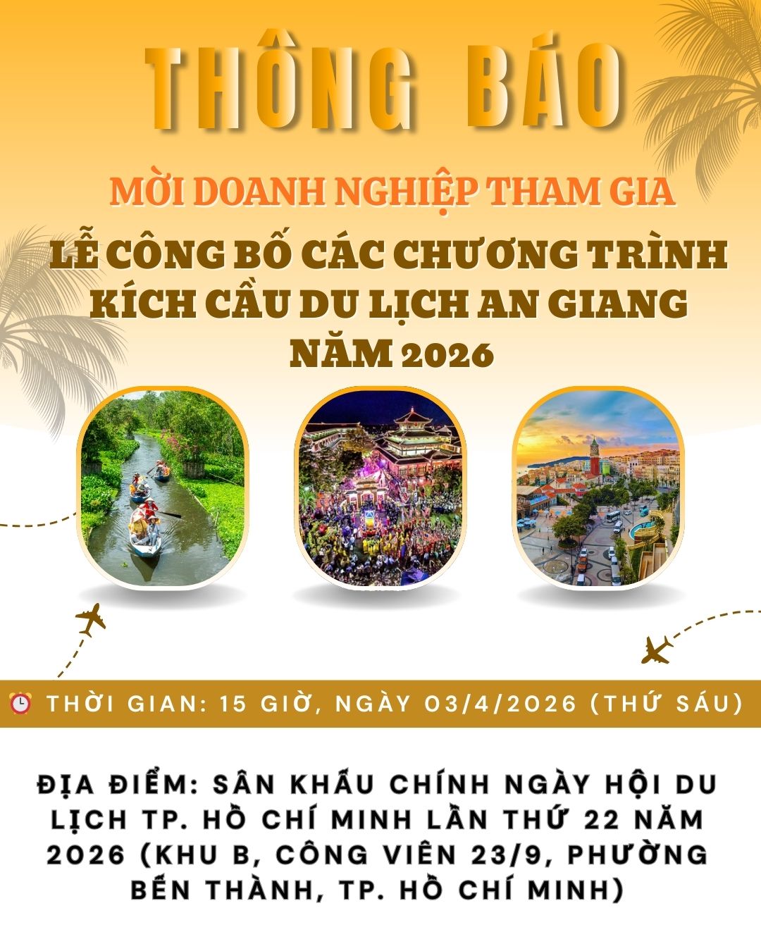 ANNOUNCEMENT CEREMONY OF AN GIANG TOURISM STIMULATION PROGRAMS FOR 2026