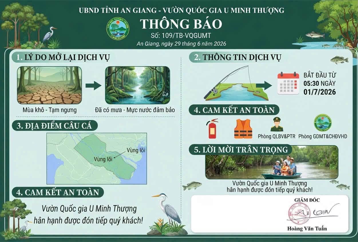 ESCAPE THE CITY TO THE FOREST: RELAX YOUR SOUL WITH A FISHING EXPERIENCE AT U MINH THUONG NATIONAL PARK