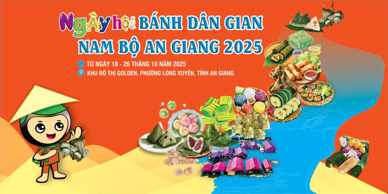 Ngày hội Bánh dân gian Nam bộ - An Giang kết hợp hội chợ xúc tiến du lịch, thương mại – sản phẩm OCOP lần thứ II năm 2025