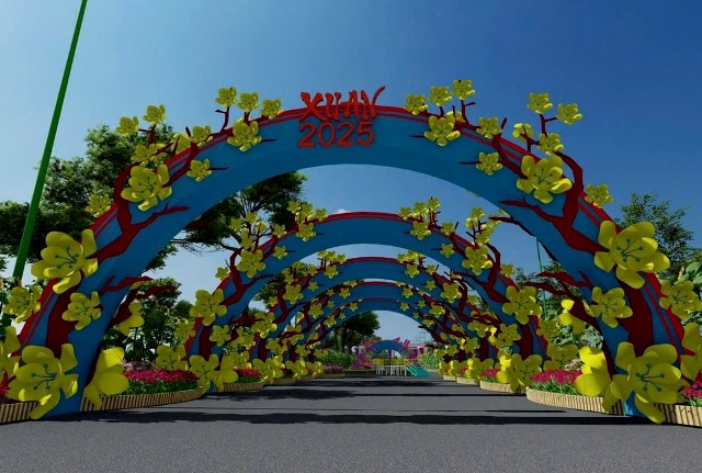 Đường hoa Xuân Ất Tỵ Phan Thiết sẽ mở cửa đón khách từ 25 Tết