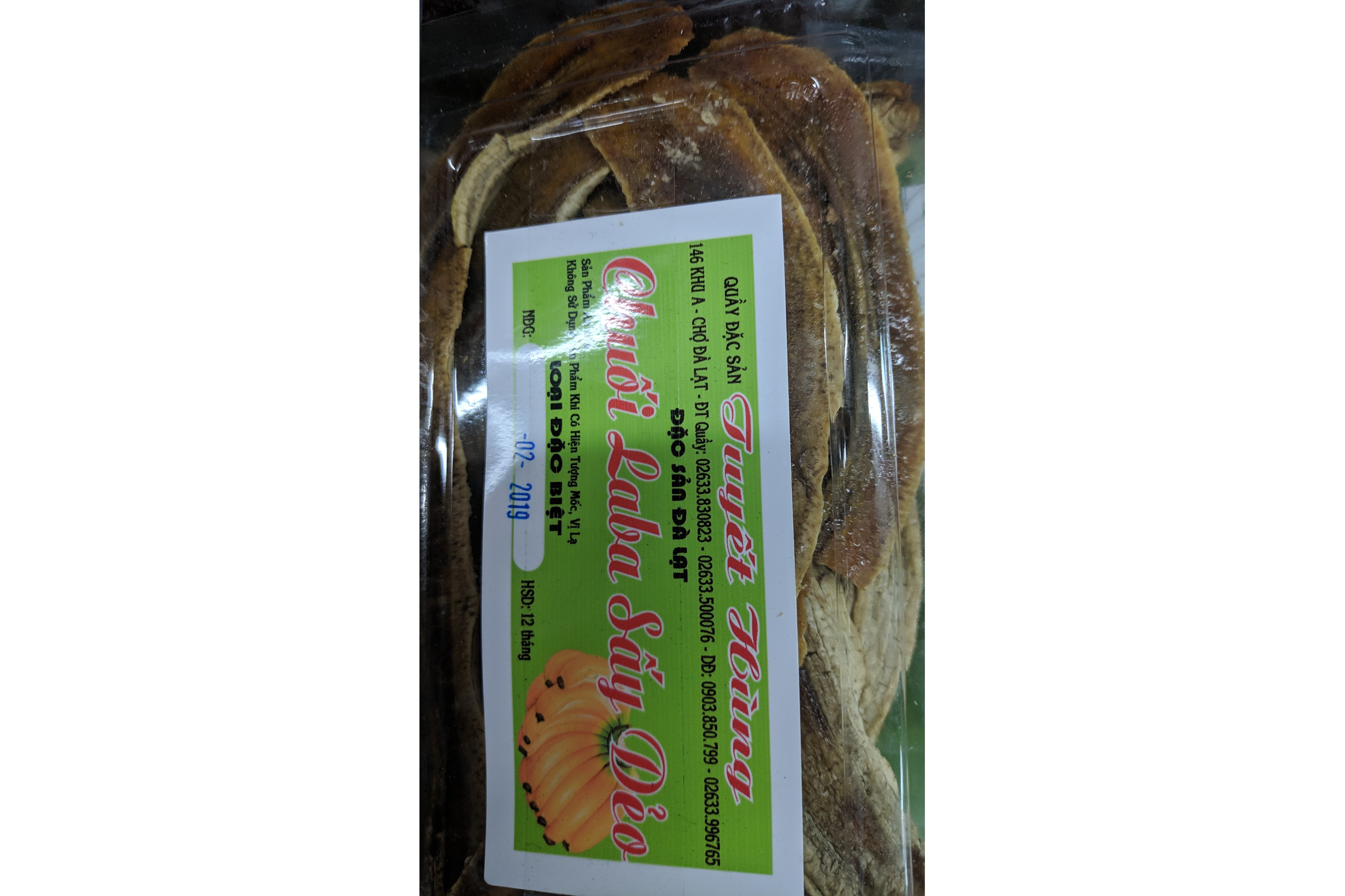 Chuối laba sấy dẻo