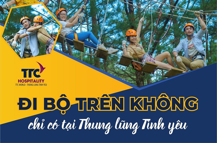Trải nghiệm "ĐI BỘ TRÊN KHÔNG" chỉ có tại Thung lũng Tình yêu