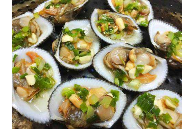 Sò Điệp Nướng Mỡ Hành