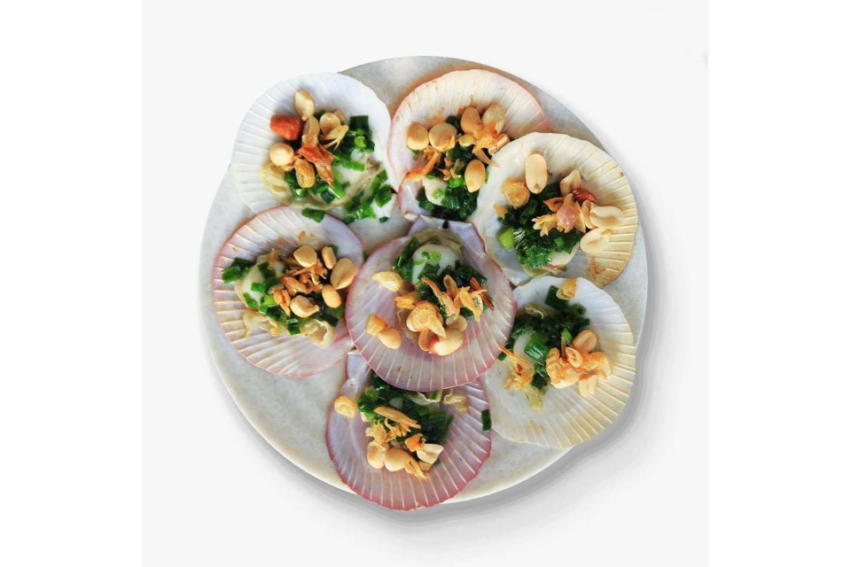 Sò Điệp Nướng Mỡ Hành