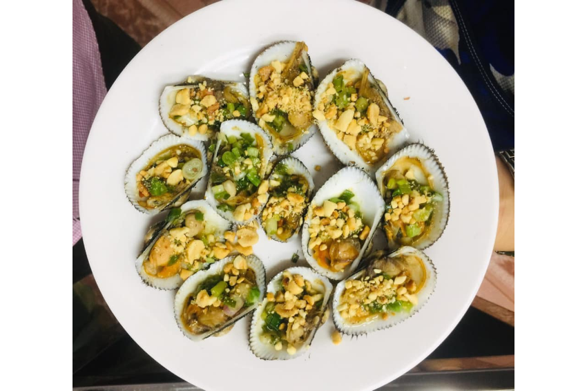 Sò Lông Nướng Mỡ Hành