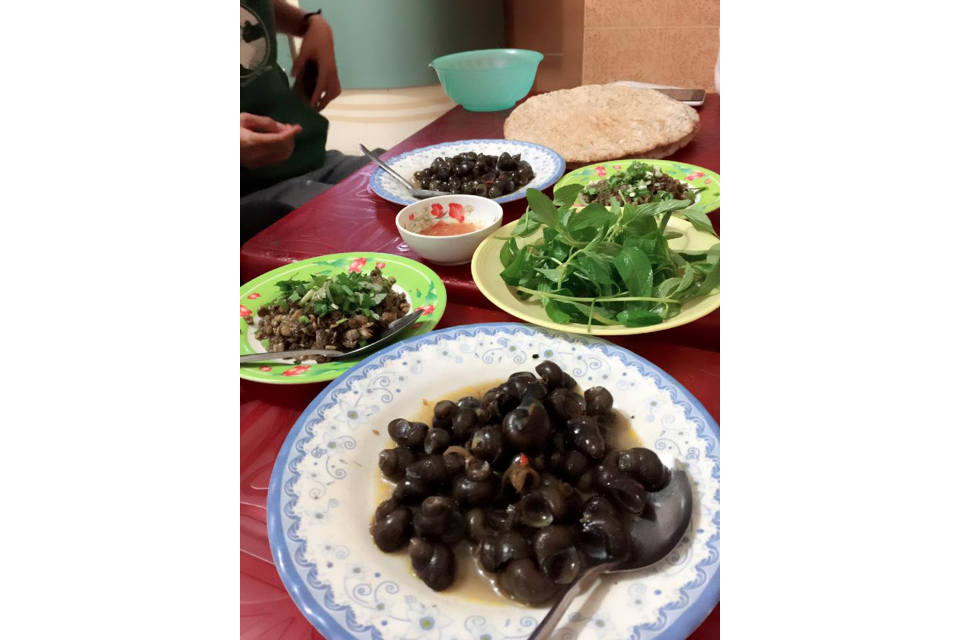Ốc Bươu Xào