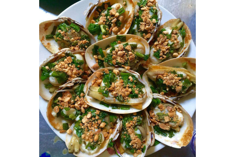Sò Dẹo Nướng Mỡ Hành