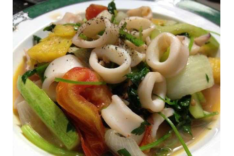 Mực Xào Chua Ngọt
