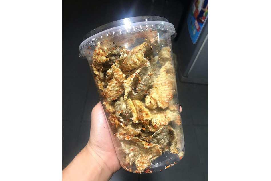 Da Cá Lóc Lắc Muối Ớt