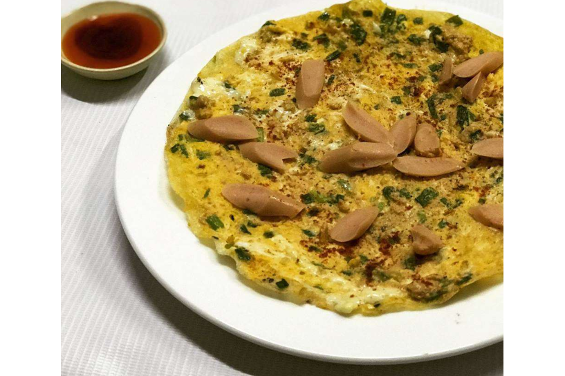 Bánh Tráng Nướng Xúc Xích