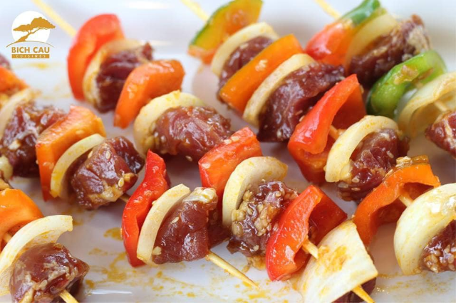 Xiên Bò Ớt Chuông