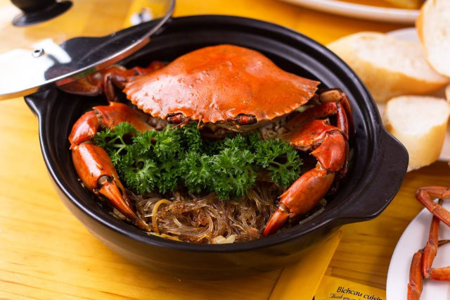 Miến Xào Cua