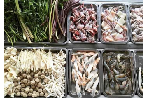 Nấm, Rau, Mực, Chim Cút, Tôm, Cá