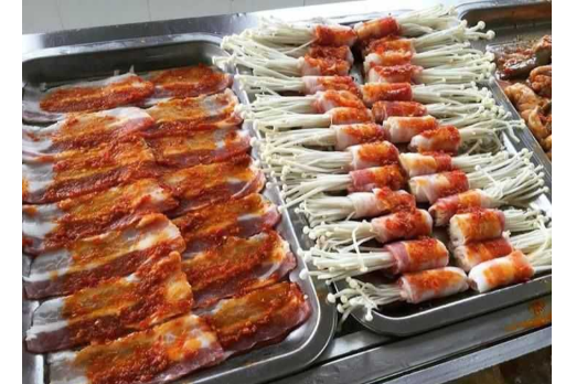 Bò Cuộn Nấm, Thịt Ba Chỉ