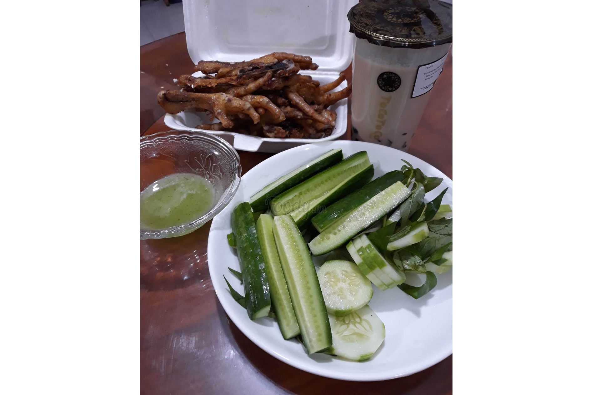 Phần Chân Gà, Rau, Dưa Leo