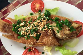 Cá Diêu Hồng Chiên
