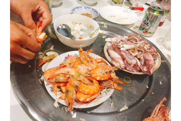 Tôm Hấp, Mực Hấp