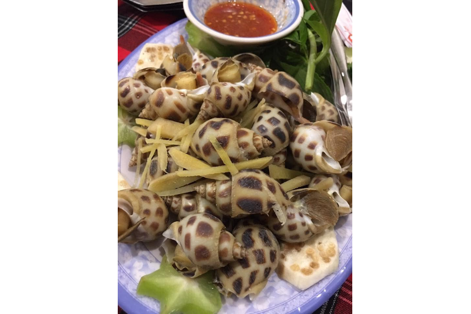 Ốc Hương Hấp Gừng