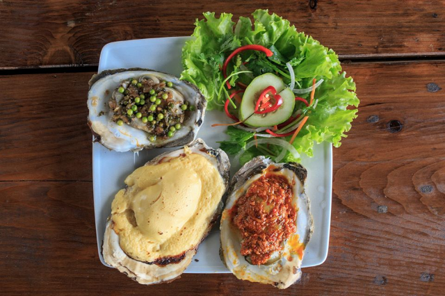 Hàu Nướng 3 Vị( Phô Mai, Muối Ớt, Tiêu Xanh)