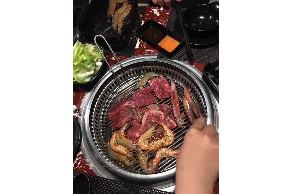 Bò Và Tôm Nướng