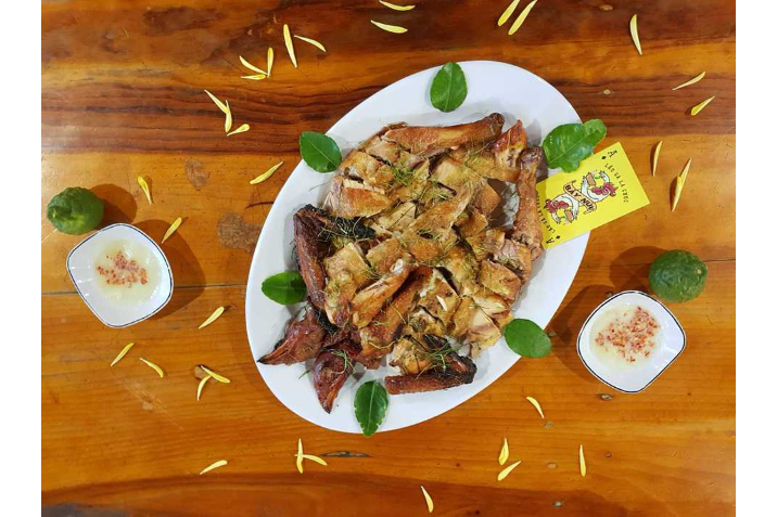 Gà Nướng Lá Chúc