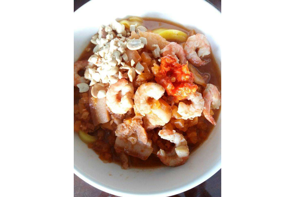 Mì Quảng Thịt Ba Chỉ, Tôm