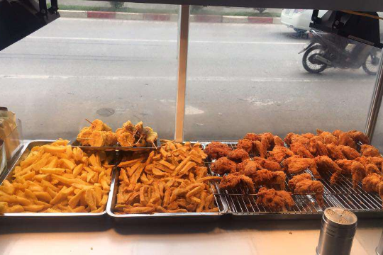 Khoai Lang Lắc, Khoai Tây Chiên, Cánh Gà Rán, Đùi Gà Rán