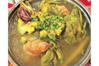Canh Atiso Hầm Giò Heo