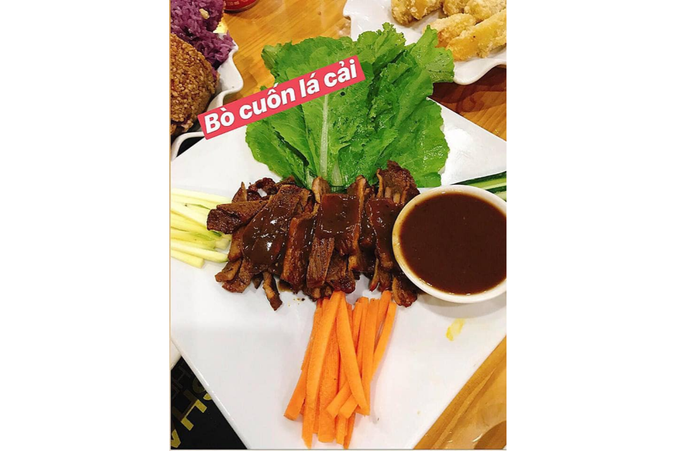Bò Cuốn Lá Cải