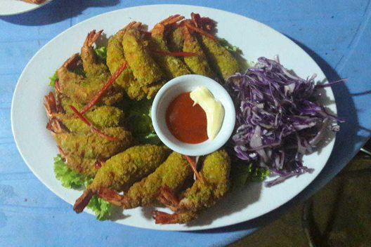 Tôm Lăn Bột Chiên Xù