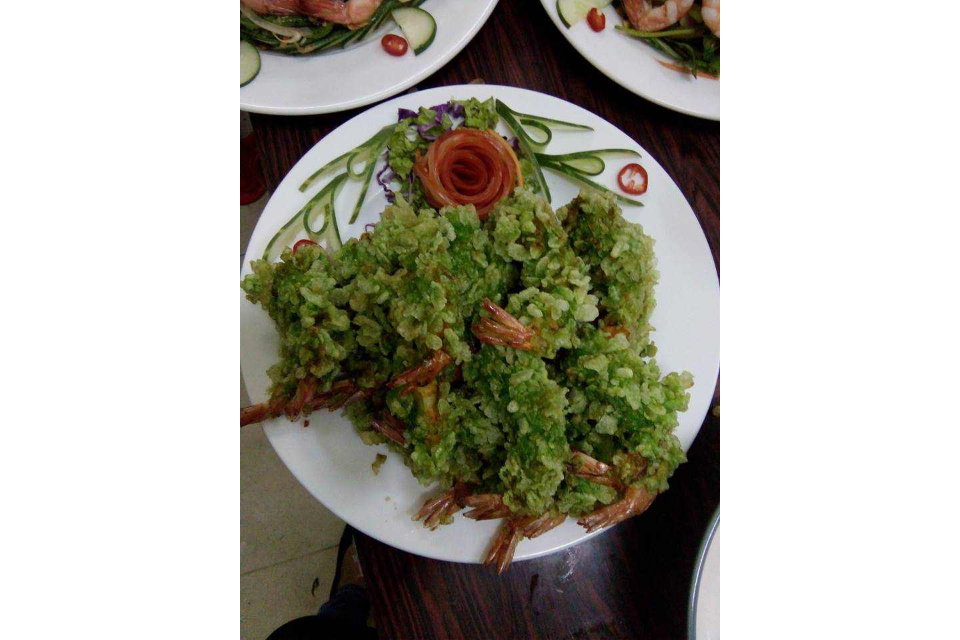 Tôm Lăn Bột Chiên Xù