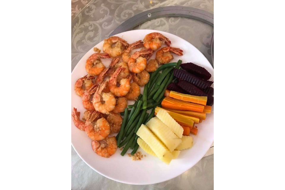 Tôm, Rau Chấm Quẹt