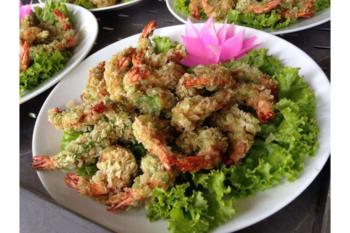 Tôm Lăn Bột Chiên Xù