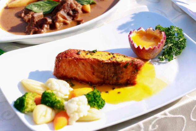 Cá Hồi Sốt Chanh Dây