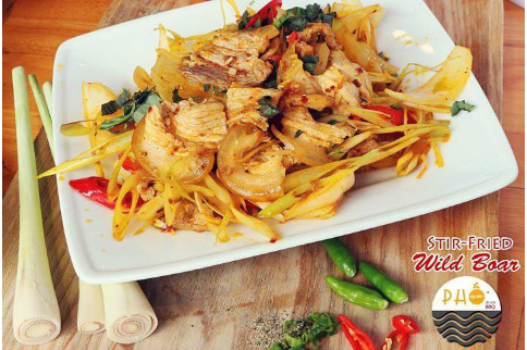Heo Rừng Xào Sả Ớt