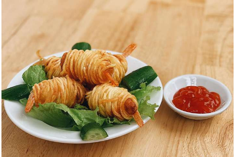 Tôm Cuộn Sợi Khoai Tây