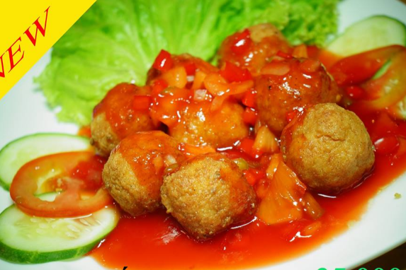Gà Viên Sốt Chua Ngọt