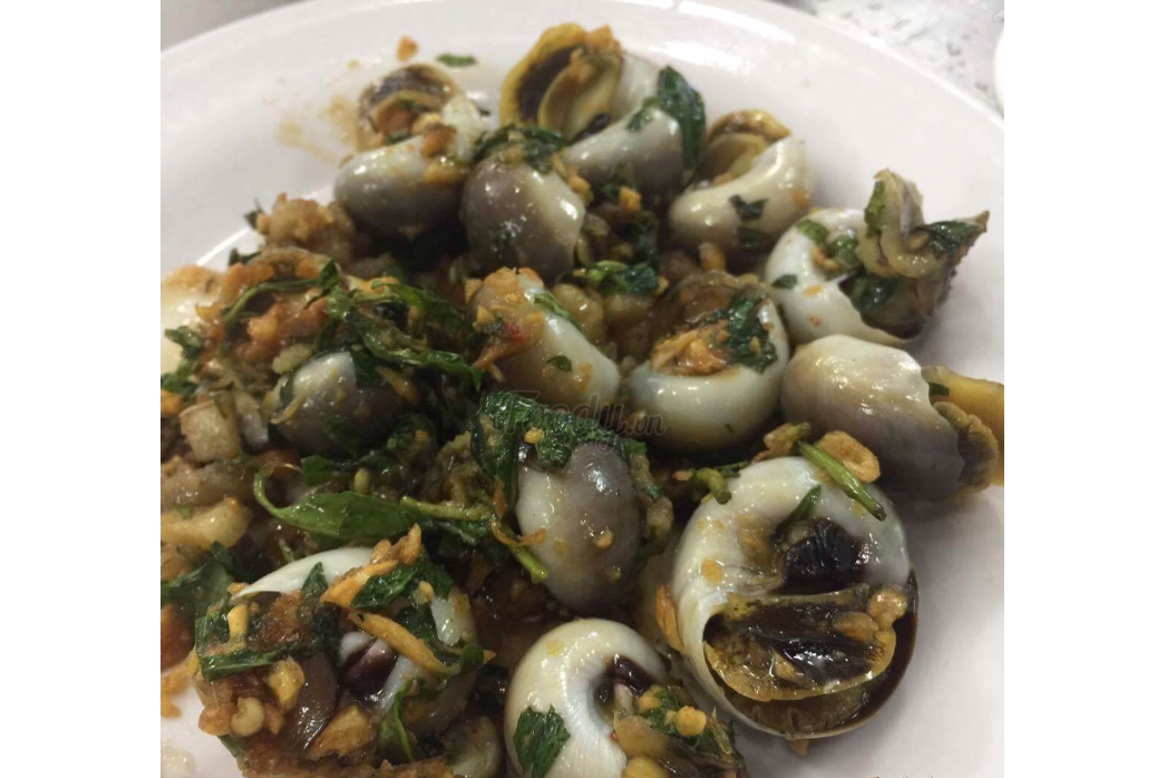 Ốc Mỡ Xào Tỏi