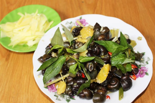 Ốc Gạo Xào Gừng