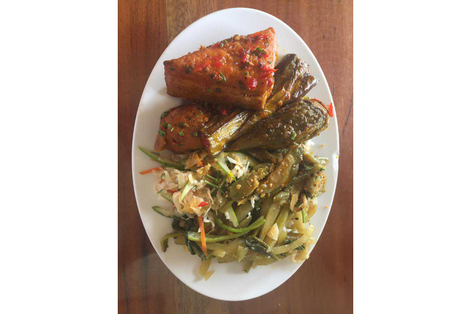 Cơm Chả, Cà Tím Xào