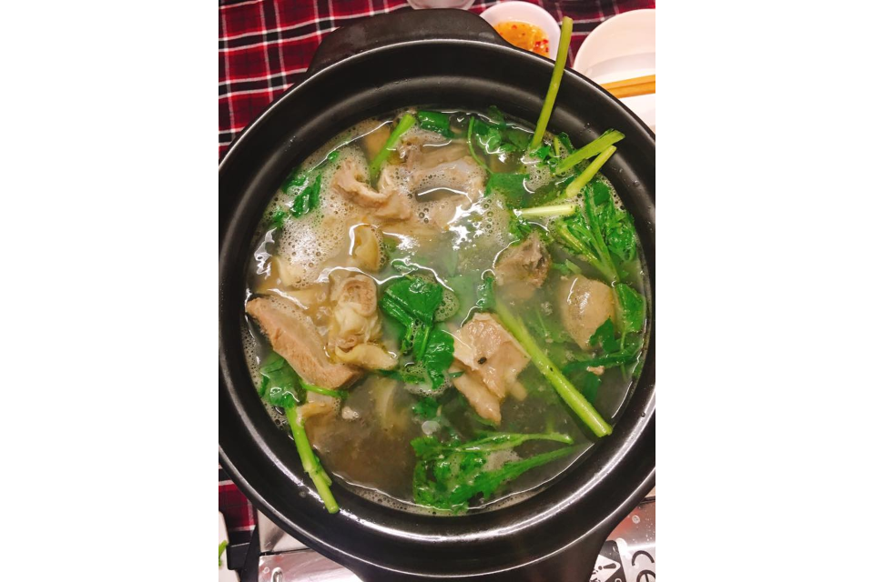 Lẩu Bò Xáo Da