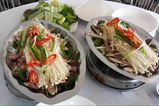 Bắp Bò Hấp Nấm