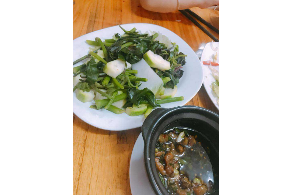 Rau Luộc Chấm Quẹt