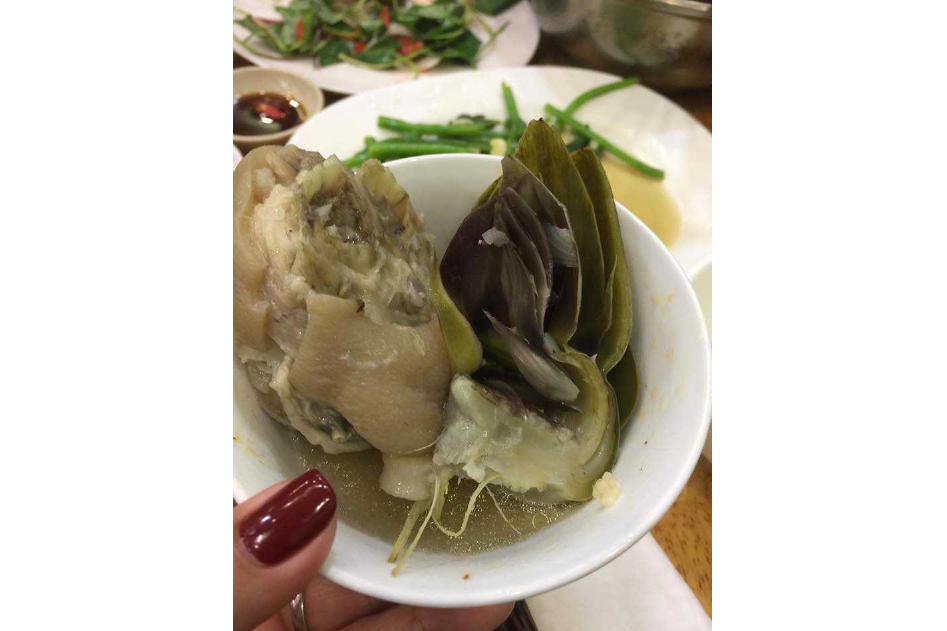 Canh Atiso Giò Heo