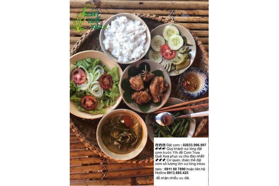 Thực Đơn 3 ( Cá Chiên, Canh Chua, Rau Xào, Salad)