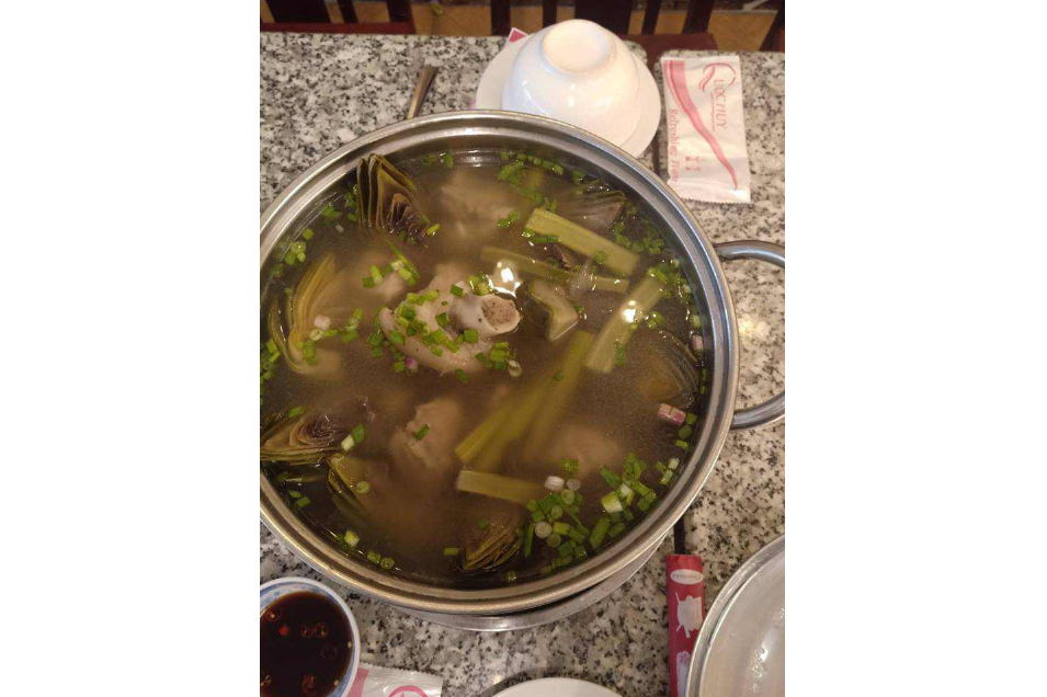 Canh Atiso Hầm Giò Heo
