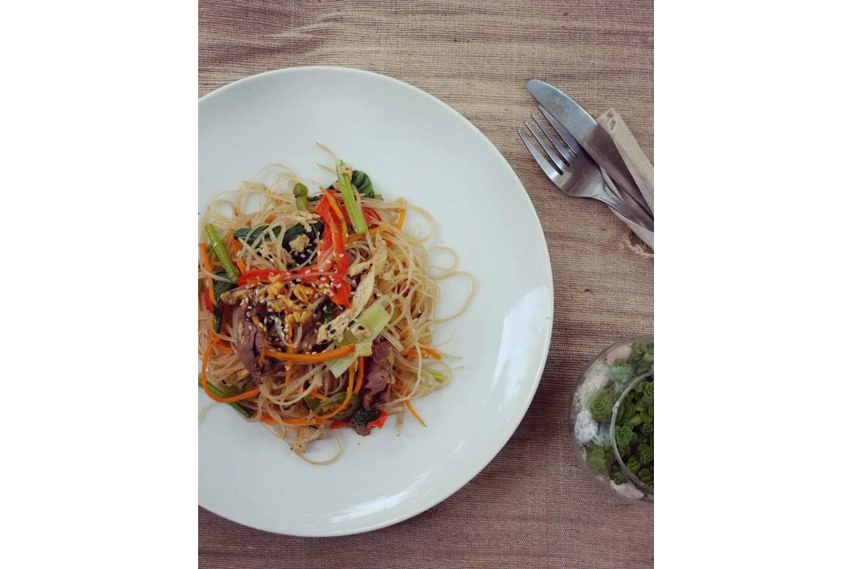 Miến Xào Bò