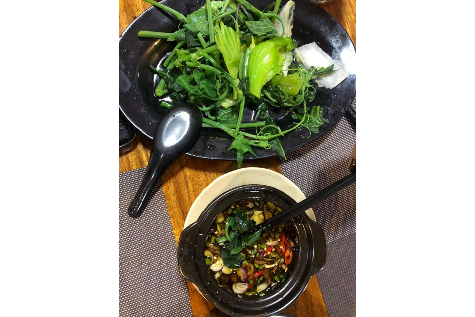 Rau Luộc Chấm Quẹt