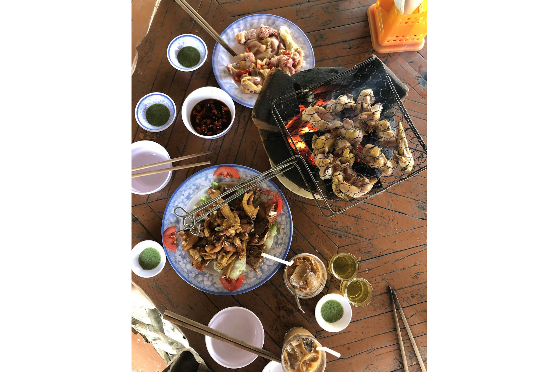Gà Rừng Tự Nướng