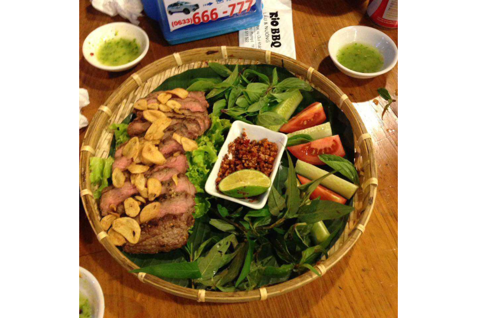 Bò Áp Chảo Lên Mâm
